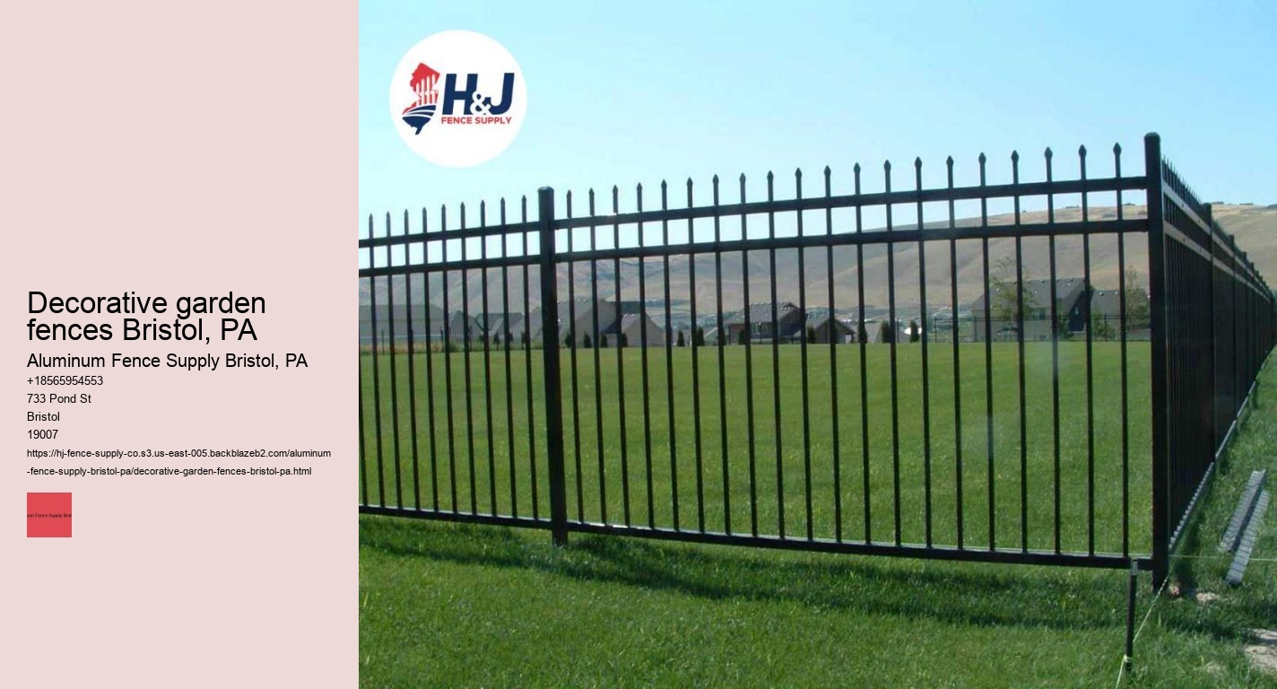 Decorative garden fences Bristol, PA